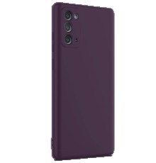 Samsung Galaxy Note 20 Kılıf First Silikon - Mürdüm