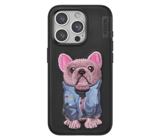 Venco iPhone 15 Pro Max Cute Desenli Kapak - Siyah Venco iPhone 15 Pro Max Cute Desenli Kapak - Siyah