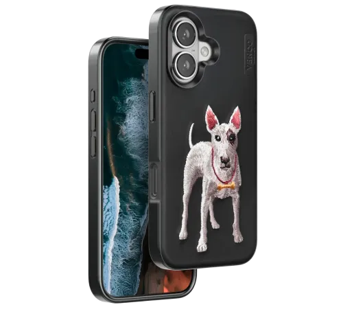 Venco iPhone 16 Perma Desenli Kapak - Siyah