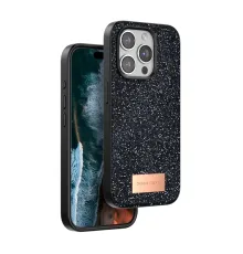 Onegif iPhone 14 Pro Bright Simli Kapak - Siyah