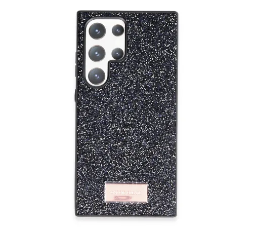 Onegif Samsung Galaxy S23 Ultra Bright Simli Kapak - Siyah