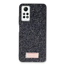 Onegif Xiaomi Redmi Note 12 Pro 4G Bright Simli Kapak - Siyah