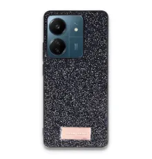 Onegif Xiaomi Redmi 13C Bright Simli Kapak - Siyah