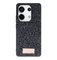 Onegif Xiaomi Redmi Note 13 Pro 4G Bright Simli Kapak - Siyah