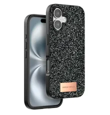 Onegif iPhone 16 Bright Simli Kapak - Siyah