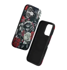 Onegif iPhone 16 Flower Series Magsafe Kapak - Siyah