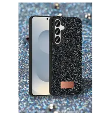 Onegif Samsung Galaxy S25 Bright Simli Kapak - Siyah