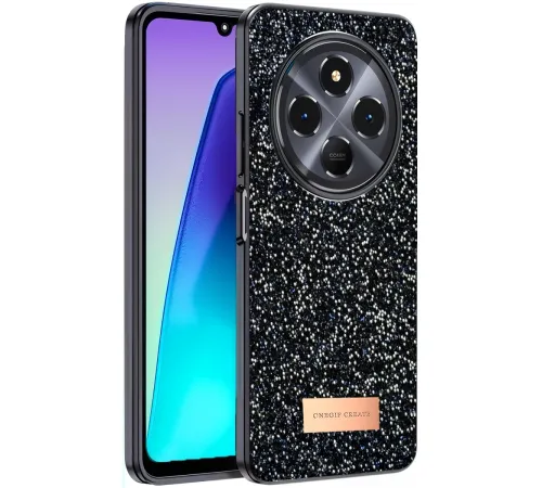Onegif Xiaomi Redmi 14C Bright Simli Kapak - Siyah Onegif Xiaomi Redmi 14C Bright Simli Kapak - Siyah