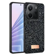 Onegif Xiaomi Redmi Note 14 4G Bright Simli Kapak - Siyah