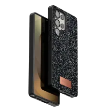 Onegif Samsung Galaxy S25 Ultra Bright Simli Kapak - Siyah