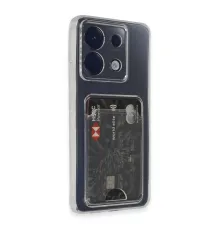 Xiaomi Poco X6 Kılıf Kart Şeffaf Silikon - Şeffaf