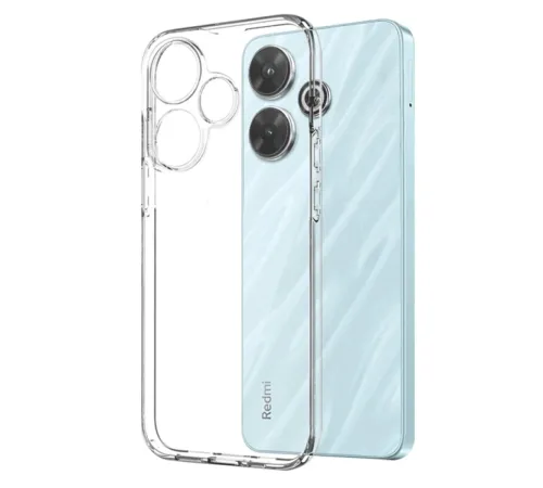 Xiaomi Redmi 13 4G Kılıf Kart Şeffaf Silikon - Şeffaf