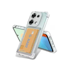 Xiaomi Redmi Note 13 Pro 4G Kılıf Kart Şeffaf Silikon - Şeffaf