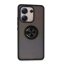 Xiaomi Redmi Note 13 4G Kılıf Montreal Yüzüklü Silikon Kapak - Siyah