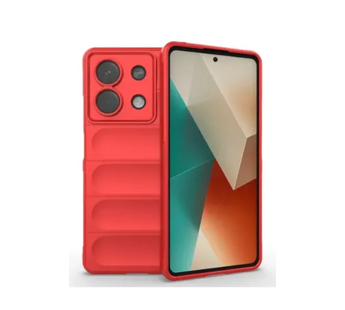 Xiaomi Poco X6 Kılıf Optimum Silikon - Kırmızı Xiaomi Poco X6 Kılıf Optimum Silikon - Kırmızı