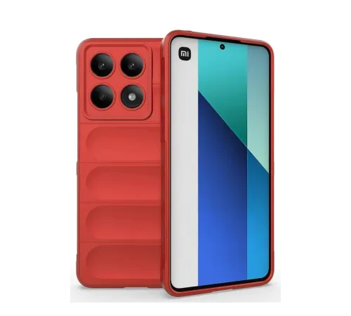 Xiaomi Poco X6 Pro Kılıf Optimum Silikon - Kırmızı Xiaomi Poco X6 Pro Kılıf Optimum Silikon - Kırmızı