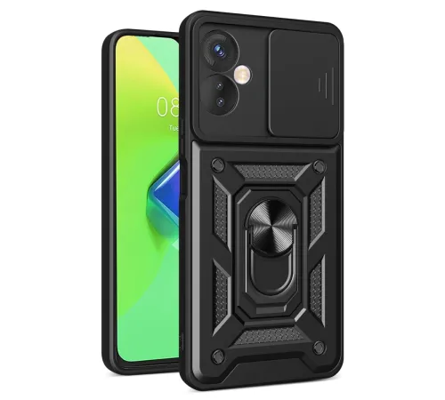 İnfinix Hot 30 4G Kılıf Pars Lens Yüzüklü Silikon - Siyah İnfinix Hot 30 4G Kılıf Pars Lens Yüzüklü Silikon - Siyah