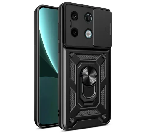 Xiaomi Poco X6 Pro Kılıf Pars Lens Yüzüklü Silikon - Siyah Xiaomi Poco X6 Pro Kılıf Pars Lens Yüzüklü Silikon - Siyah