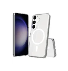 Samsung Galaxy S24 Plus Kılıf Magneticsafe Şeffaf Silikon - Şeffaf