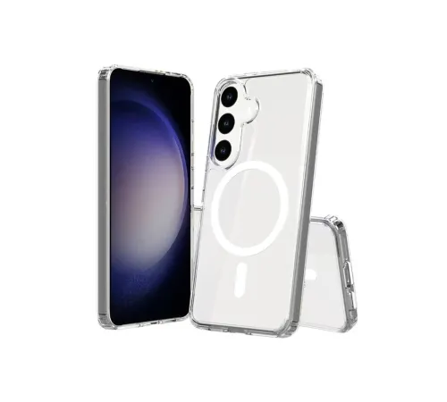 Samsung Galaxy S24 Plus Kılıf Magneticsafe Şeffaf Silikon - Şeffaf Samsung Galaxy S24 Plus Kılıf Magneticsafe Şeffaf Silikon - Şeffaf