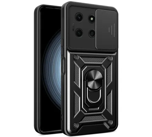 İnfinix Note 30 Kılıf Pars Lens Yüzüklü Silikon - Siyah İnfinix Note 30 Kılıf Pars Lens Yüzüklü Silikon - Siyah