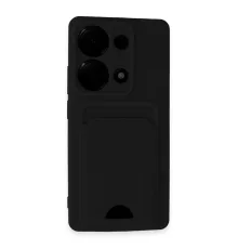 Xiaomi Redmi Note 13 Pro 4G Kılıf Kelvin Kartvizitli Silikon - Siyah