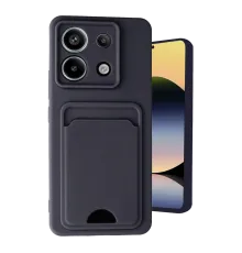 Xiaomi Redmi Note 13 Pro 5G Kılıf Kelvin Kartvizitli Silikon - Siyah
