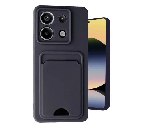 Xiaomi Redmi Note 13 Pro 5G Kılıf Kelvin Kartvizitli Silikon - Siyah Xiaomi Redmi Note 13 Pro 5G Kılıf Kelvin Kartvizitli Silikon - Siyah