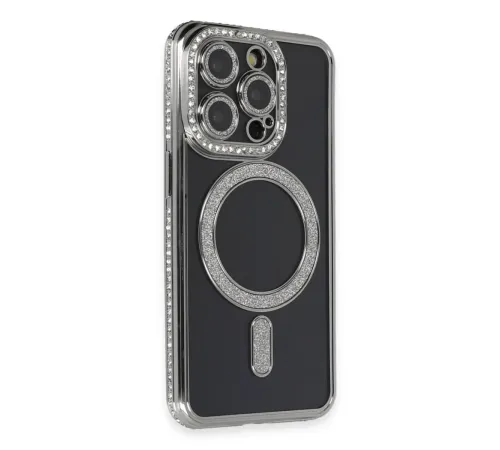 iPhone 14 Pro Max Kılıf Joke Simli Magneticsafe Kılıf - Gri iPhone 14 Pro Max Kılıf Joke Simli Magneticsafe Kılıf - Gri