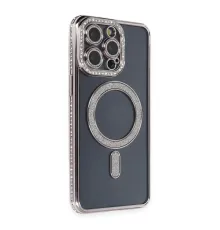 iPhone 14 Pro Kılıf Joke Simli Magneticsafe Kılıf - Gri