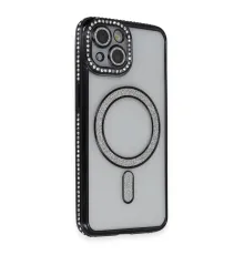iPhone 13 Kılıf Joke Simli Magneticsafe Kılıf - Siyah