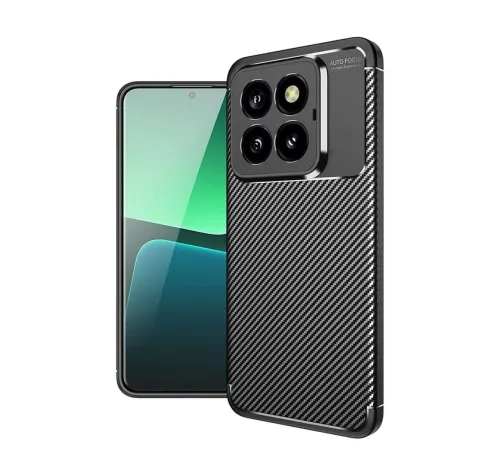 Xiaomi Mi 14T Pro Kılıf Auto Focus Karbon Kapak - Siyah Xiaomi Mi 14T Pro Kılıf Auto Focus Karbon Kapak - Siyah