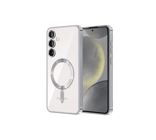 Samsung Galaxy S24 Kılıf Kross Magneticsafe Kapak - Gümüş Samsung Galaxy S24 Kılıf Kross Magneticsafe Kapak - Gümüş