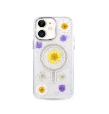 iPhone 11 Flower Magsafe Kapak - Sarı