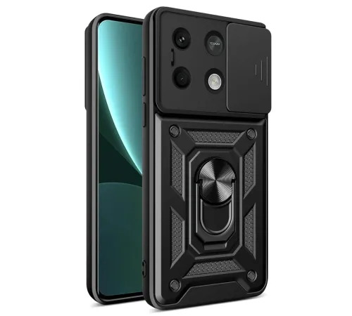 Xiaomi Redmi Note 13 5G Kılıf Pars Lens Yüzüklü Silikon - Siyah Xiaomi Redmi Note 13 5G Kılıf Pars Lens Yüzüklü Silikon - Siyah