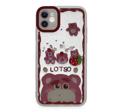 iPhone 11 Kılıf Sweet Desenli Silikon Kapak - Pembe iPhone 11 Kılıf Sweet Desenli Silikon Kapak - Pembe