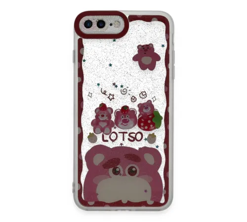 iPhone 7 Plus Kılıf Sweet Desenli Silikon Kapak - Pembe iPhone 7 Plus Kılıf Sweet Desenli Silikon Kapak - Pembe