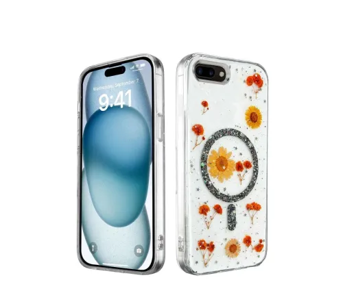 iPhone 7 Kılıf Daisy Simli Magsafe Kapak - Siyah iPhone 7 Kılıf Daisy Simli Magsafe Kapak - Siyah