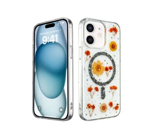 iPhone 11 Kılıf Daisy Simli Magsafe Kapak - Siyah iPhone 11 Kılıf Daisy Simli Magsafe Kapak - Siyah