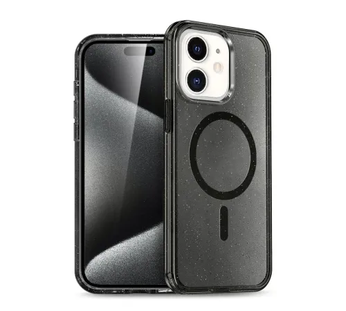 iPhone 11 Kılıf Glow Magsafe Kapak - Siyah iPhone 11 Kılıf Glow Magsafe Kapak - Siyah
