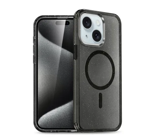 iPhone 15 Plus Kılıf Glow Magsafe Kapak - Siyah iPhone 15 Plus Kılıf Glow Magsafe Kapak - Siyah