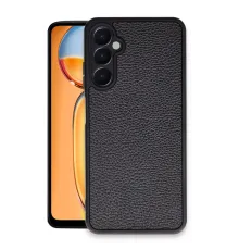 Samsung Galaxy A35 5G Kılıf Aras Deri Kapak - Siyah