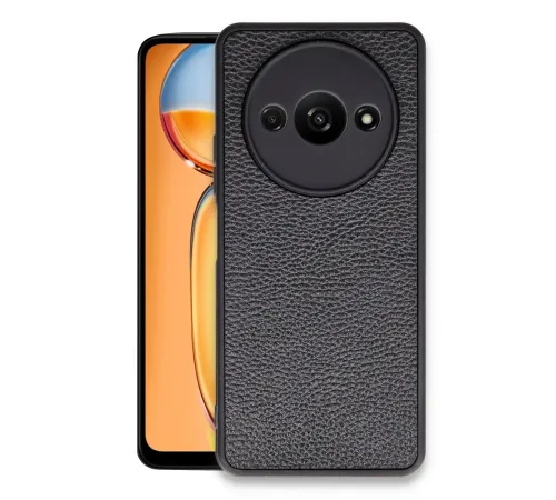 Xiaomi Redmi A3 4G Kılıf Aras Deri Kapak - Siyah Xiaomi Redmi A3 4G Kılıf Aras Deri Kapak - Siyah