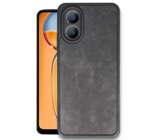 Oppo A38 Kılıf Aras Deri Kapak - Siyah Oppo A38 Kılıf Aras Deri Kapak - Siyah