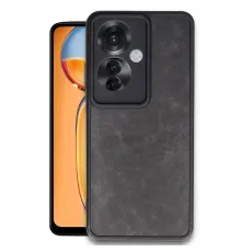 Oppo Reno 11F Kılıf Aras Deri Kapak - Siyah