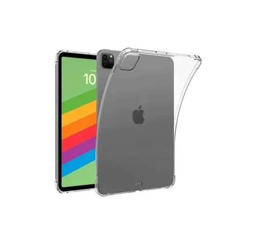 iPad Pro 13 (2024) Kılıf Anti Şeffaf Tablet Silikon - Şeffaf
