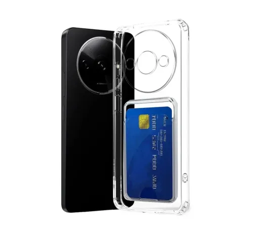 Xiaomi Redmi A3 4G Kılıf Kart Şeffaf Silikon - Şeffaf Xiaomi Redmi A3 4G Kılıf Kart Şeffaf Silikon - Şeffaf