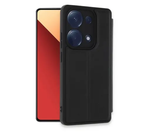 Xiaomi Redmi Note 13 Pro 4G Kılıf Flip Cover - Siyah Xiaomi Redmi Note 13 Pro 4G Kılıf Flip Cover - Siyah