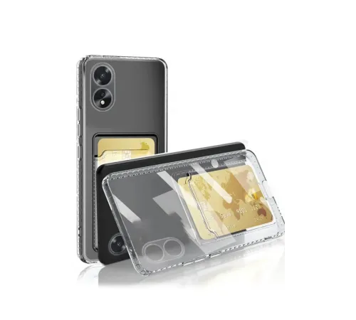 Oppo A38 Kılıf Kart Şeffaf Silikon - Şeffaf Oppo A38 Kılıf Kart Şeffaf Silikon - Şeffaf