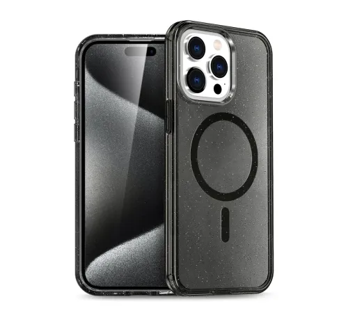 iPhone 16 Pro Kılıf Glow Magsafe Kapak - Siyah iPhone 16 Pro Kılıf Glow Magsafe Kapak - Siyah
